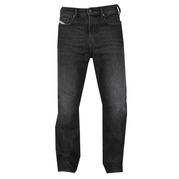 Diesel Mens D-Viker Washed Denim Jeans / Black
